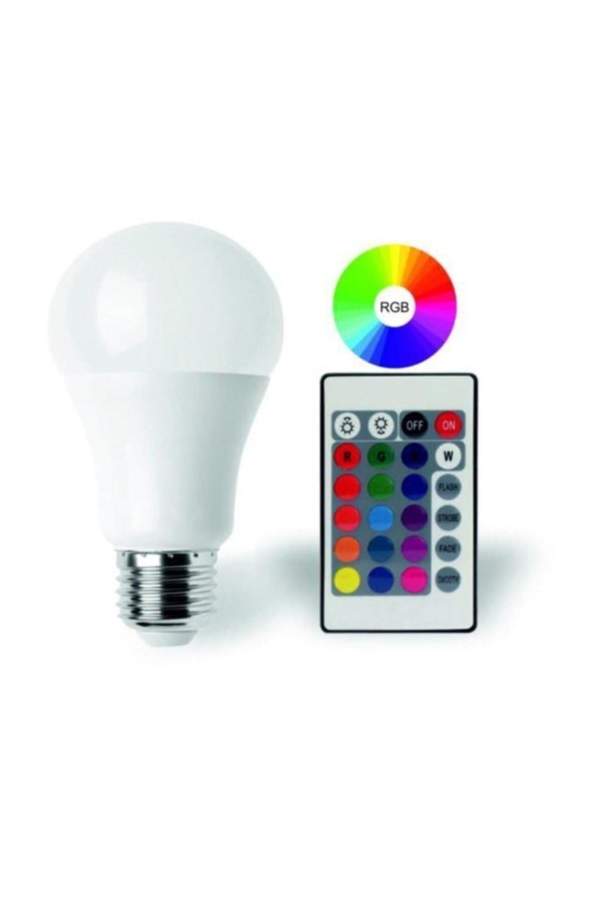 6 Pieces 9 Watt Dimmer Controlled RGB Bulb