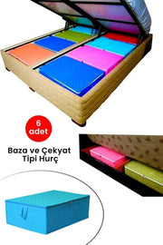 6 Pieces Base And Sofa Bed Type Storage Bag 64 X 45 X 22 Cm. - Swordslife