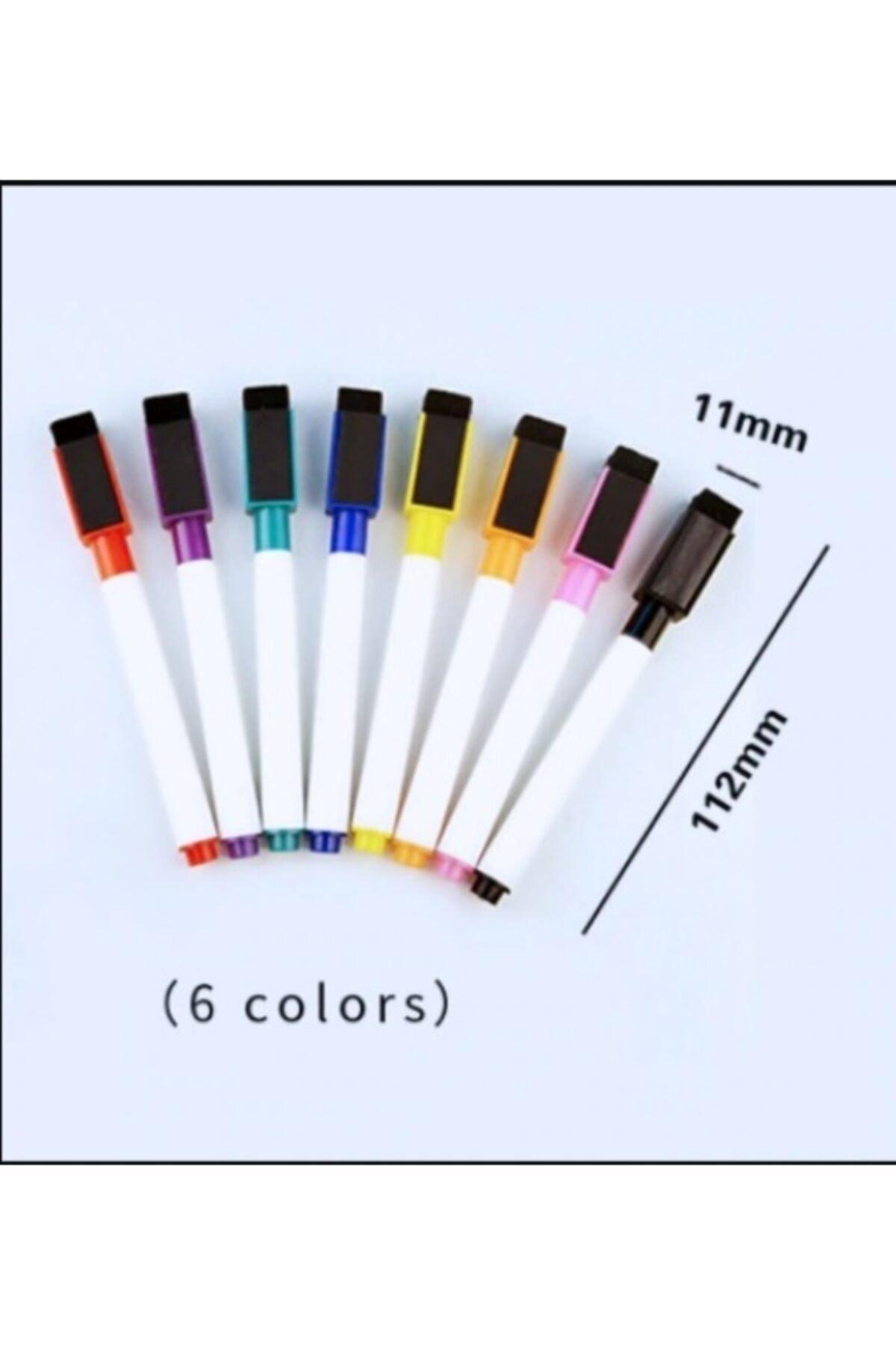 6 Pcs Mixed Color Magnetic Eraser