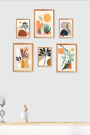 6 Piece Frame View Mdf Table (Wooden Frame View) - Swordslife