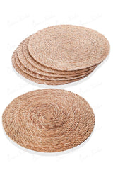 6 Pieces Bamboo Rattan Handmade Placemat - Swordslife