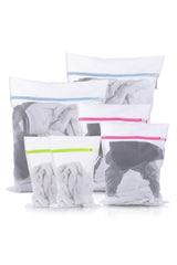 6 Pcs Laundry Washing Net Bag Washing Net Bag Colorful Zippered - Swordslife