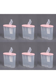 Set of 6 Large Size Leakproof Double Lid