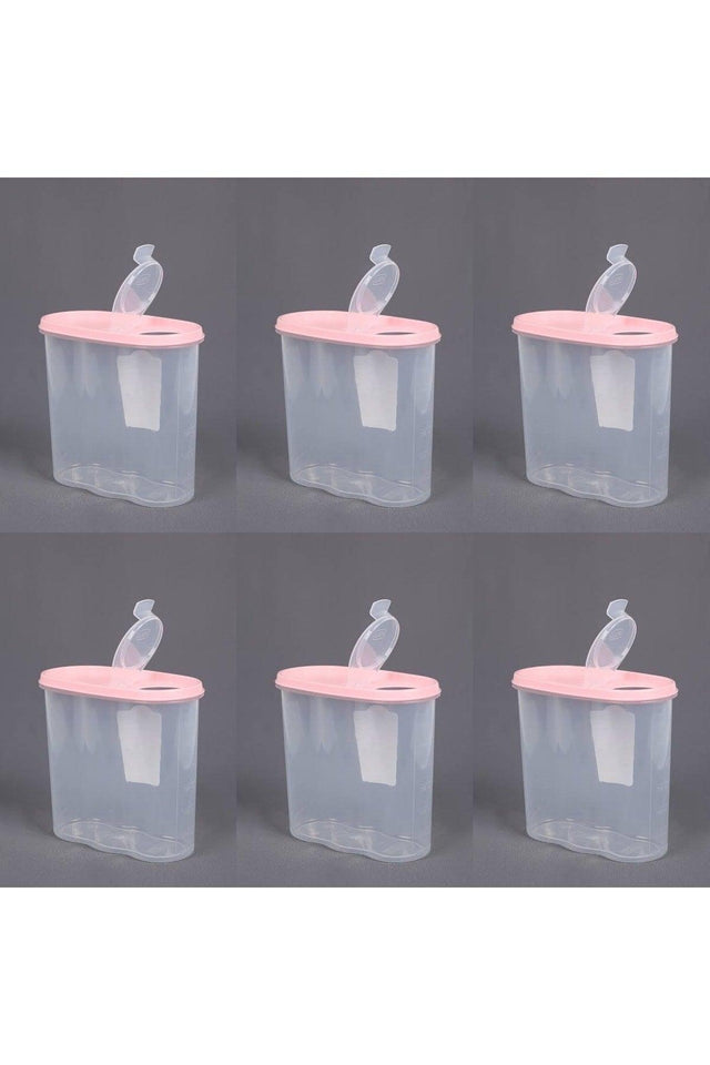 Set of 6 Large Size Leakproof Double Lid