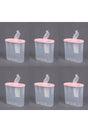 Set of 6 Large Size Leakproof Double Lid