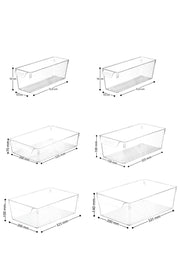 Set of 6 Refrigerator & Cabinet Organizer, Organizer Box - Swordslife