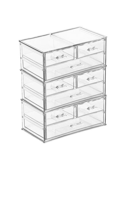 Tiers 9 Drawers Makeup Organizer Jewelry Accessory Organizer - Swordslife