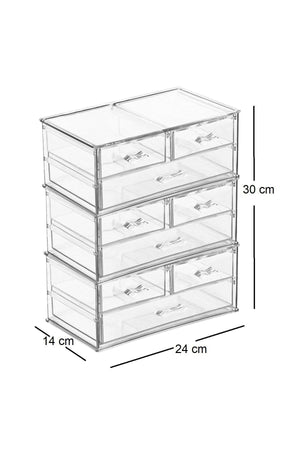 Tiers 9 Drawers Makeup Organizer Jewelry Accessory Organizer - Swordslife