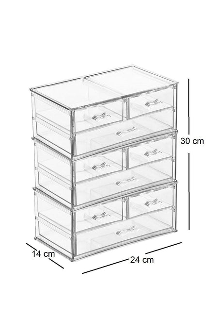 Tiers 9 Drawers Makeup Organizer Jewelry Accessory Organizer - Swordslife