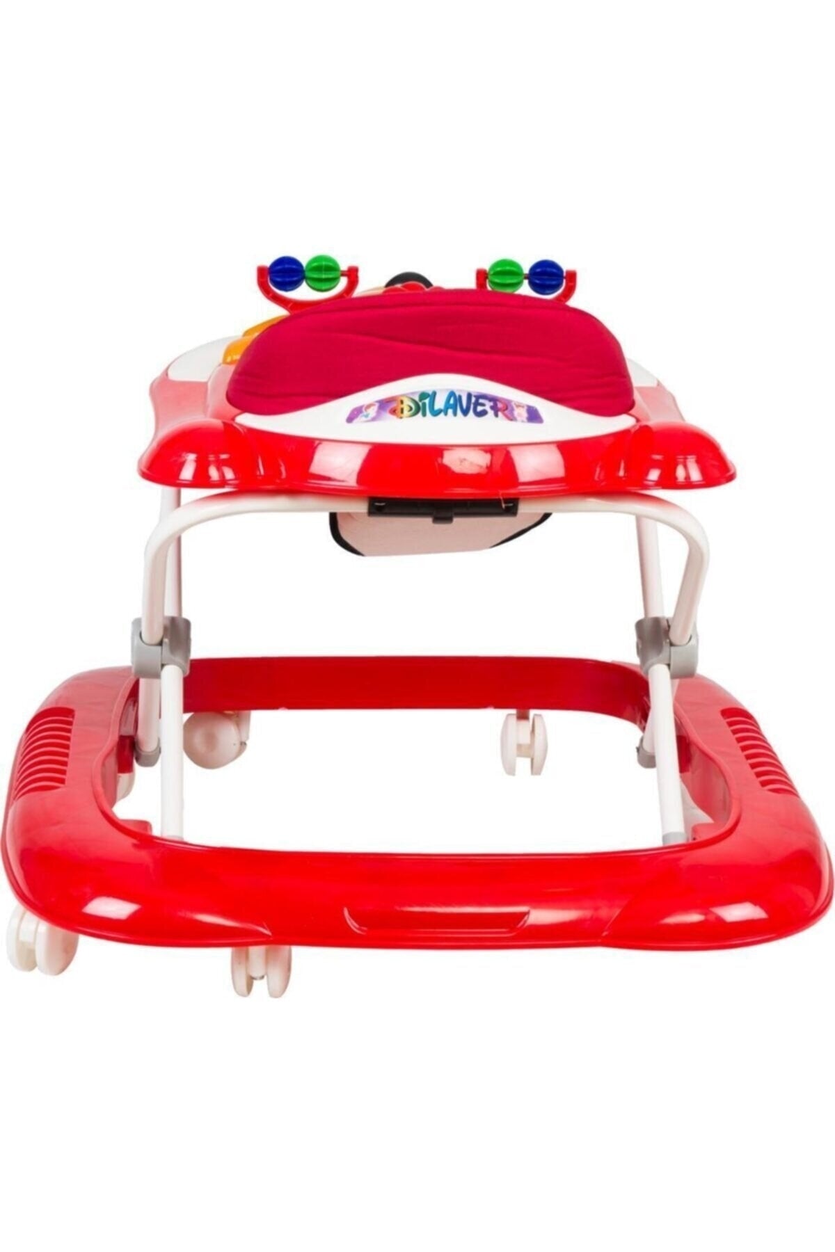 3 Stage Colorful Lighted Walker Musical Baby Walker Baby Spider Non-Tilt Walker Red