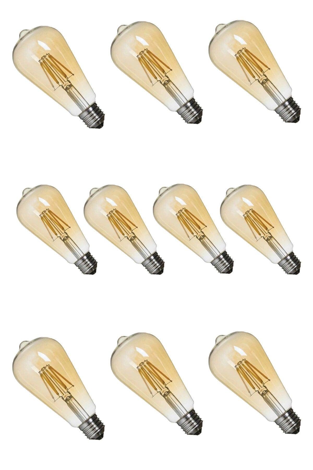 6w E27 Socket Cob Filament St 64 Rustic Bulb