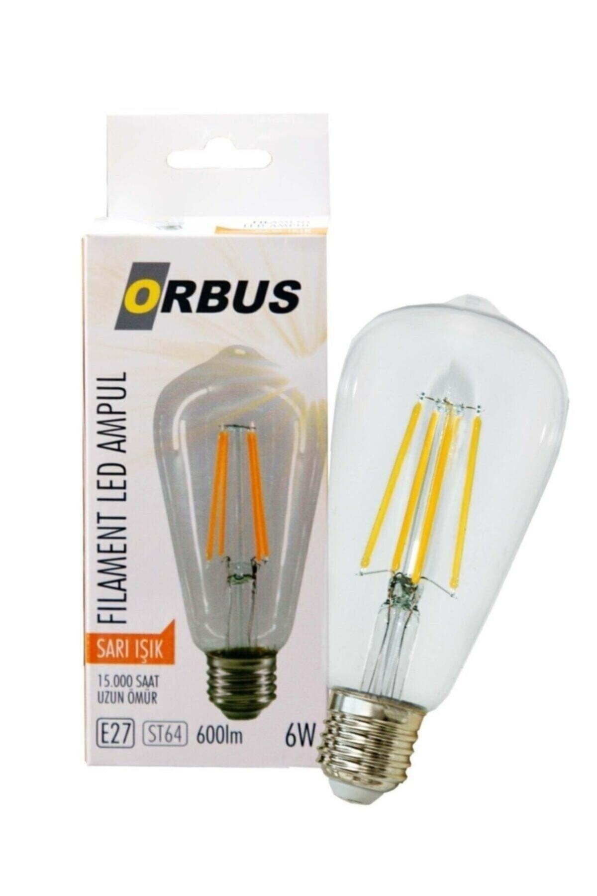 6w Filament Rustic Led Bulb Yellow Light E27