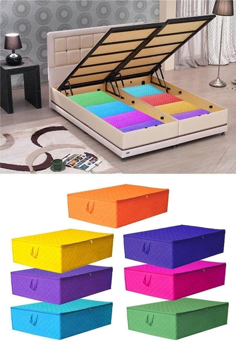 7 Pieces Base And Sofa Bed Type Storage Bag 64 X 45 X 22