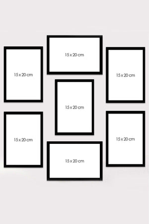 7 Piece Frame View Mdf Table Set - Swordslife
