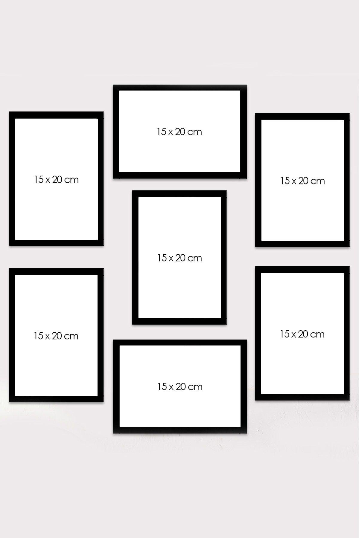 7 Piece Frame View Mdf Table Set - Swordslife