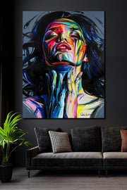 70x100 Woman & Art Canvas Painting