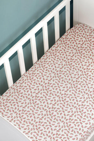 70x140 Elastic Baby Bed Sheet Ranforce Watermelon 100% Cotton Anti Allergic - Swordslife