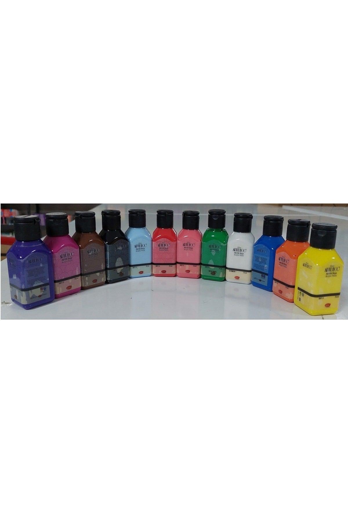 75 Ml Main Colors Acrylic Paint Set of 12