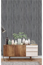 7600 Panel Panel Wooden Wall Bead Patterned Wallpaper 5,30 M² - Swordslife