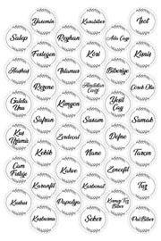 78 Pieces White Round Spice Legumes