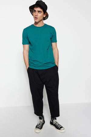 Petrol Herren Basic Regular/Normal Cut Rundhals Kurzarm T-Shirt Tmnss22Ts0271