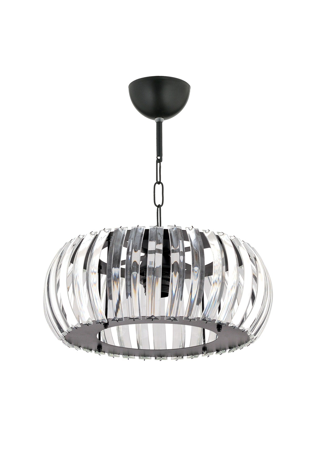 Venus Black 25 Cm Plumbing Crystal Stone Chandelier