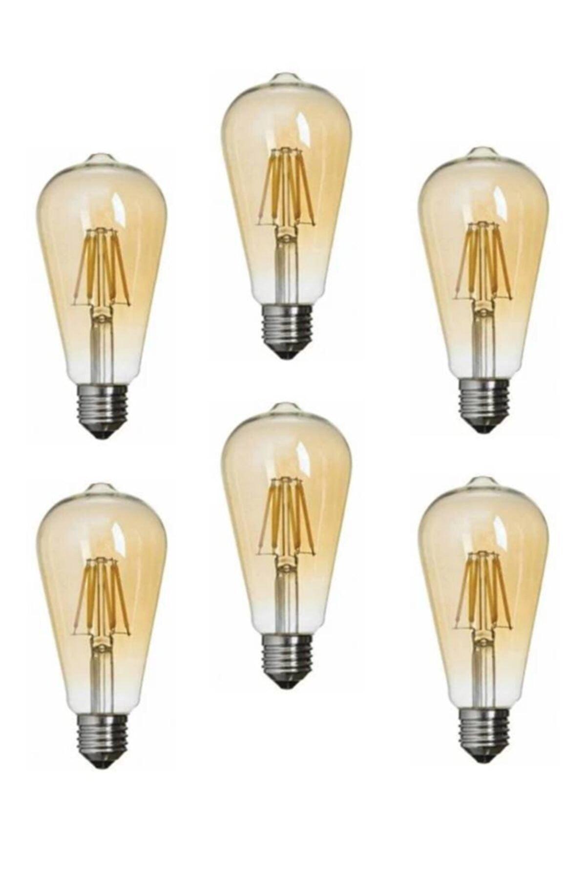 7w Filament Rustic Led Bulb Yellow Light E27