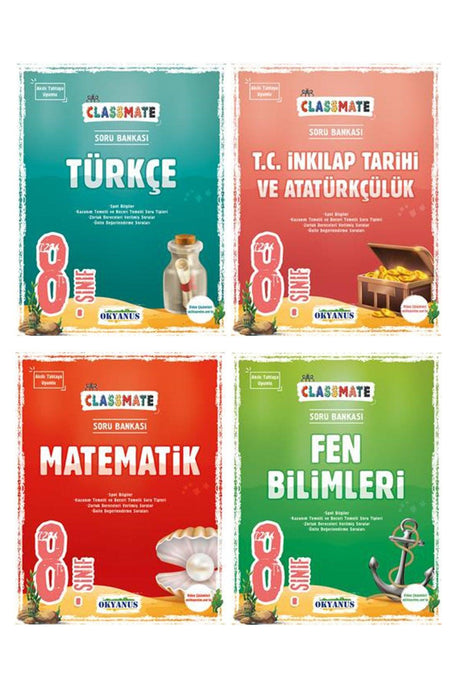 8th Grade Classmate Turkish Mathematics Science Revolution History Question Bank Set Kitapg Ocean - Swordslife