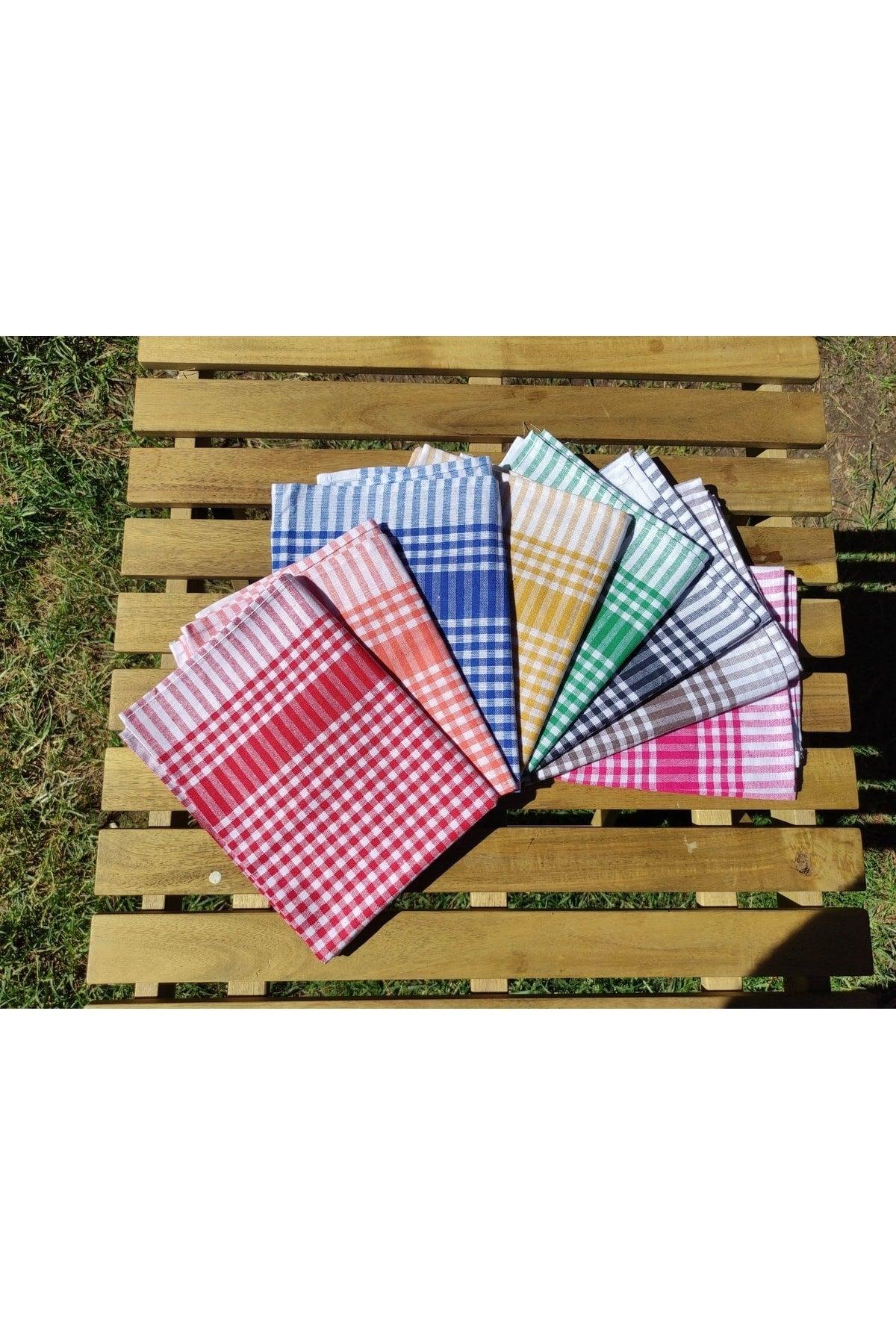 8 Different Colored Cotton Square German Napkin