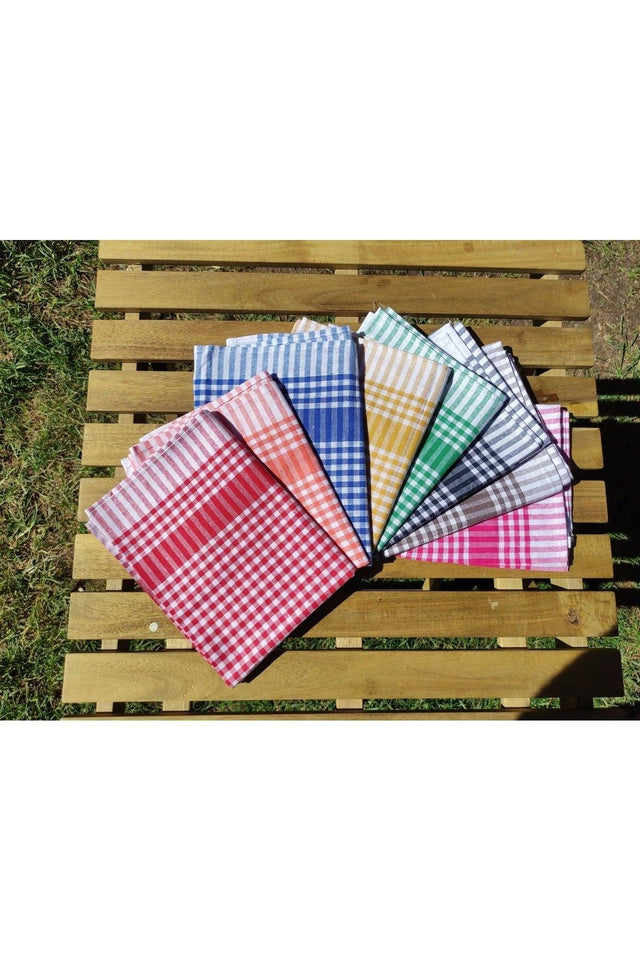 8 Different Colored Cotton Square German Napkin
