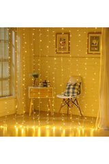 8 Function 200 Led 10 Fringe Strip Led Light 2x2 Curtain Ip Led (DAYLIGHT) - Swordslife