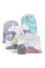 8 Pcs Laundry Washing Net Bags Washing Net Bags With Rope Clip - Swordslife