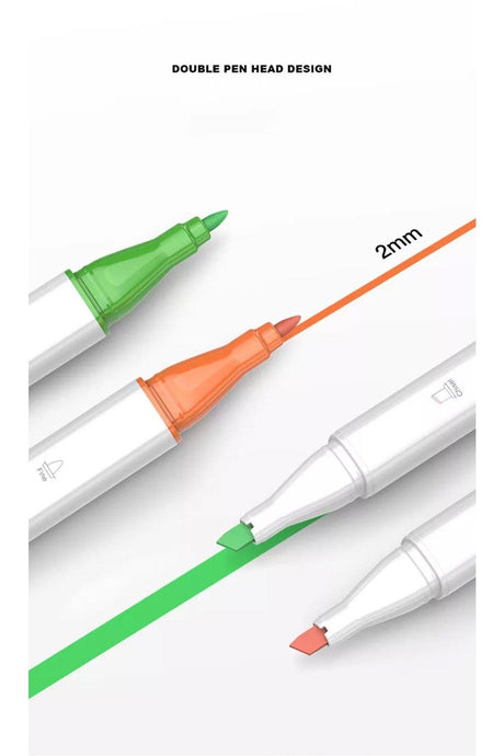 80 Colors Double Sided Marker Bag Set +