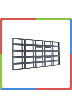 Outdoor CNC LED signage display frame 48x224 cm