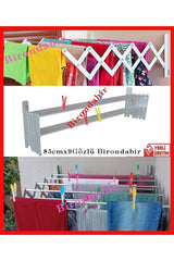 85cmx9-eyed Accordion Type Laundry Dryer Hanger Aluminum Absolutely Stainless - Swordslife
