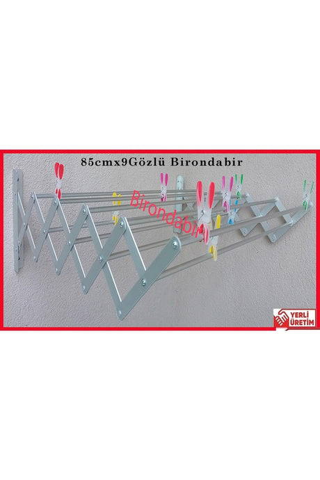 85cmx9-eyed Accordion Type Laundry Dryer Hanger Aluminum Absolutely Stainless - Swordslife