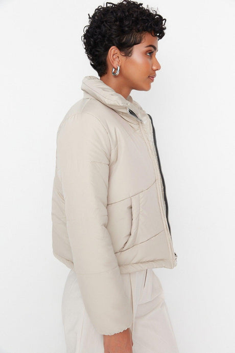 Mink Zipper Closure Inflatable Coat TWOSS20MO0015 - Swordslife