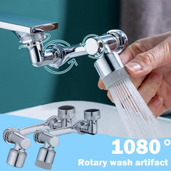 Universal 1080 Swivel Faucet Aerator Multifunction Faucet Extender Universal Swivel Splash Resistant Shower - Swordslife