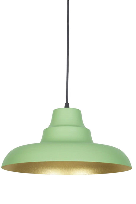 Kyiv Modern Design Green Inside Gold Color Metal Cafe - Kitchen Single Chandelier - Swordslife