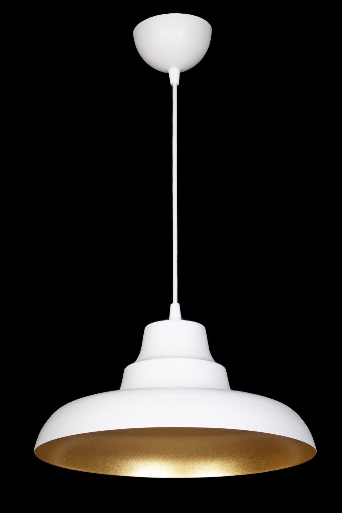 Kyiv Modern Design White Interior Gold Color Metal Cafe - Kitchen Single Chandelier - Swordslife