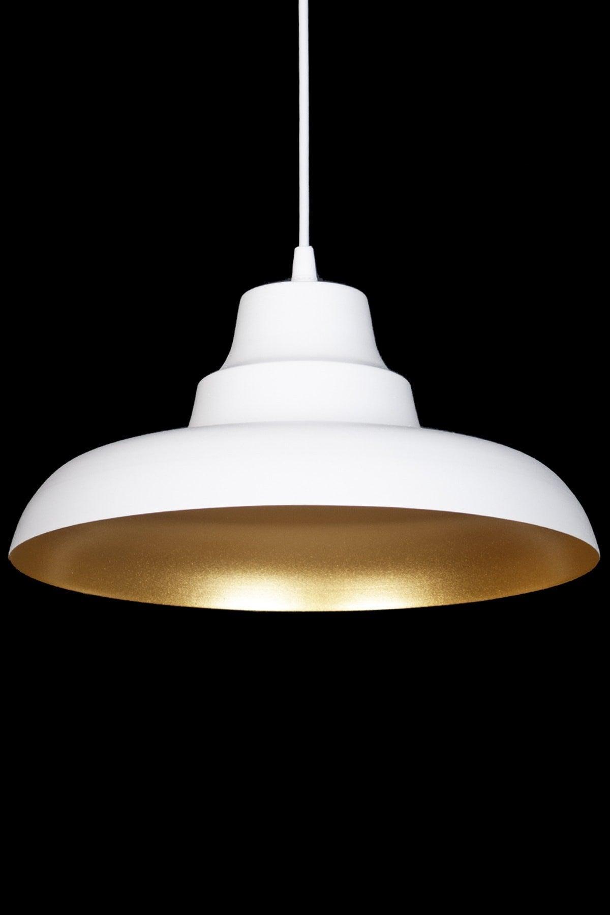 Kyiv Modern Design White Interior Gold Color Metal Cafe - Kitchen Single Chandelier - Swordslife