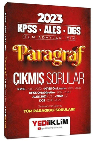 Yediiklim 2023 Kpss Ales Dgs Paragraph Issued Questions - Swordslife