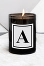 Letter A Large Size Black Glass Candle - Swordslife