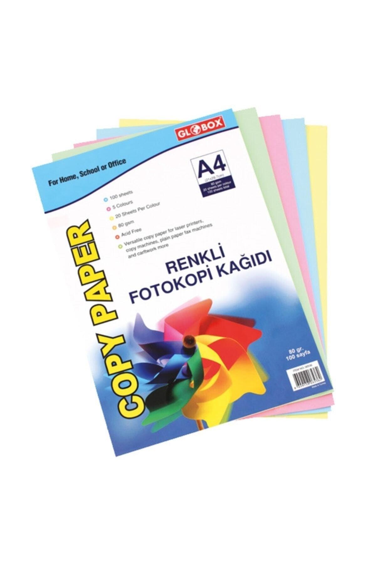 A4 Color Copy Paper Mixed 100 Pcs