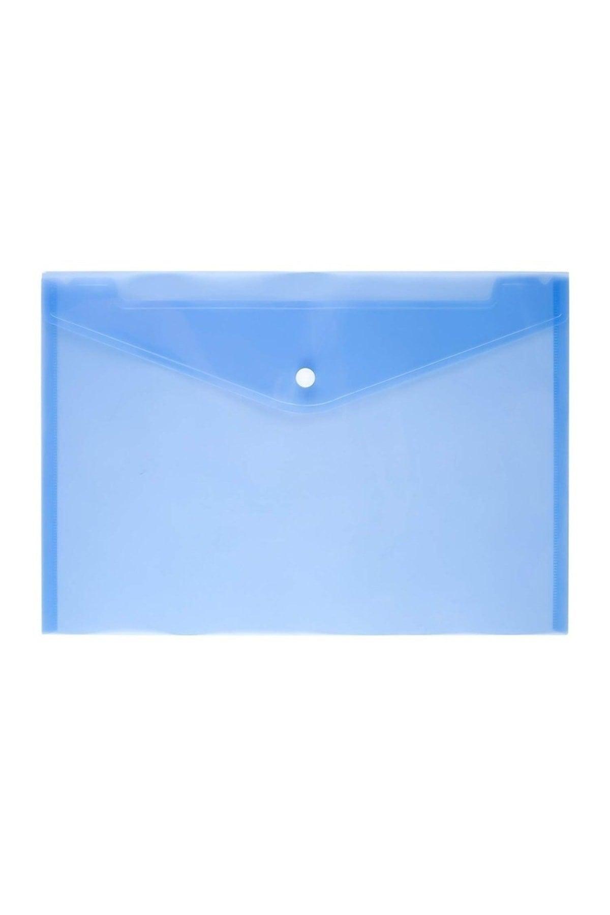 A4 Color Transparent Snap Snap Envelope File 5 pcs