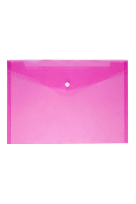 A4 Color Transparent Snap Snap Envelope File 5 pcs