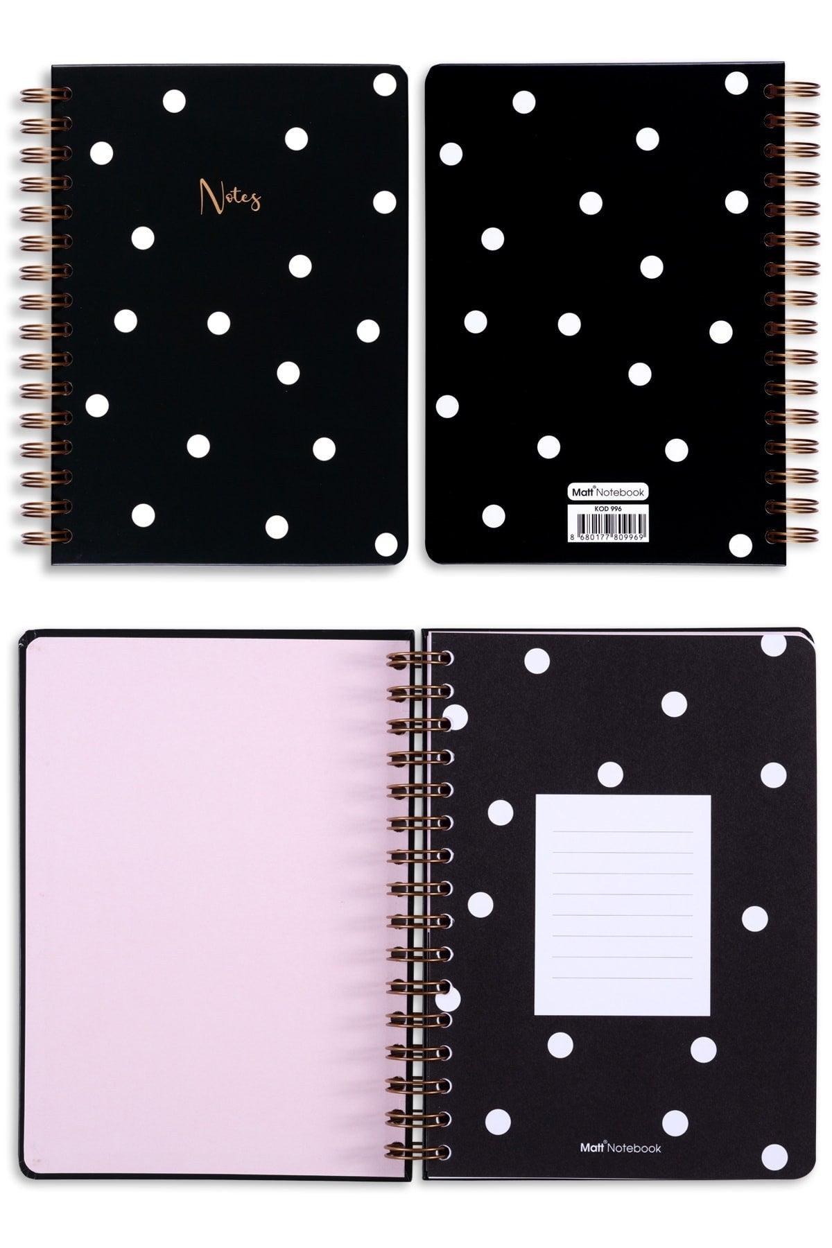 A5 15x21 Cm Spiral Dotted Undated Note