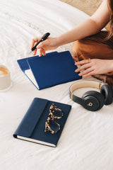 A5 15x22 Magnetic Cover Notebook Lined Blue