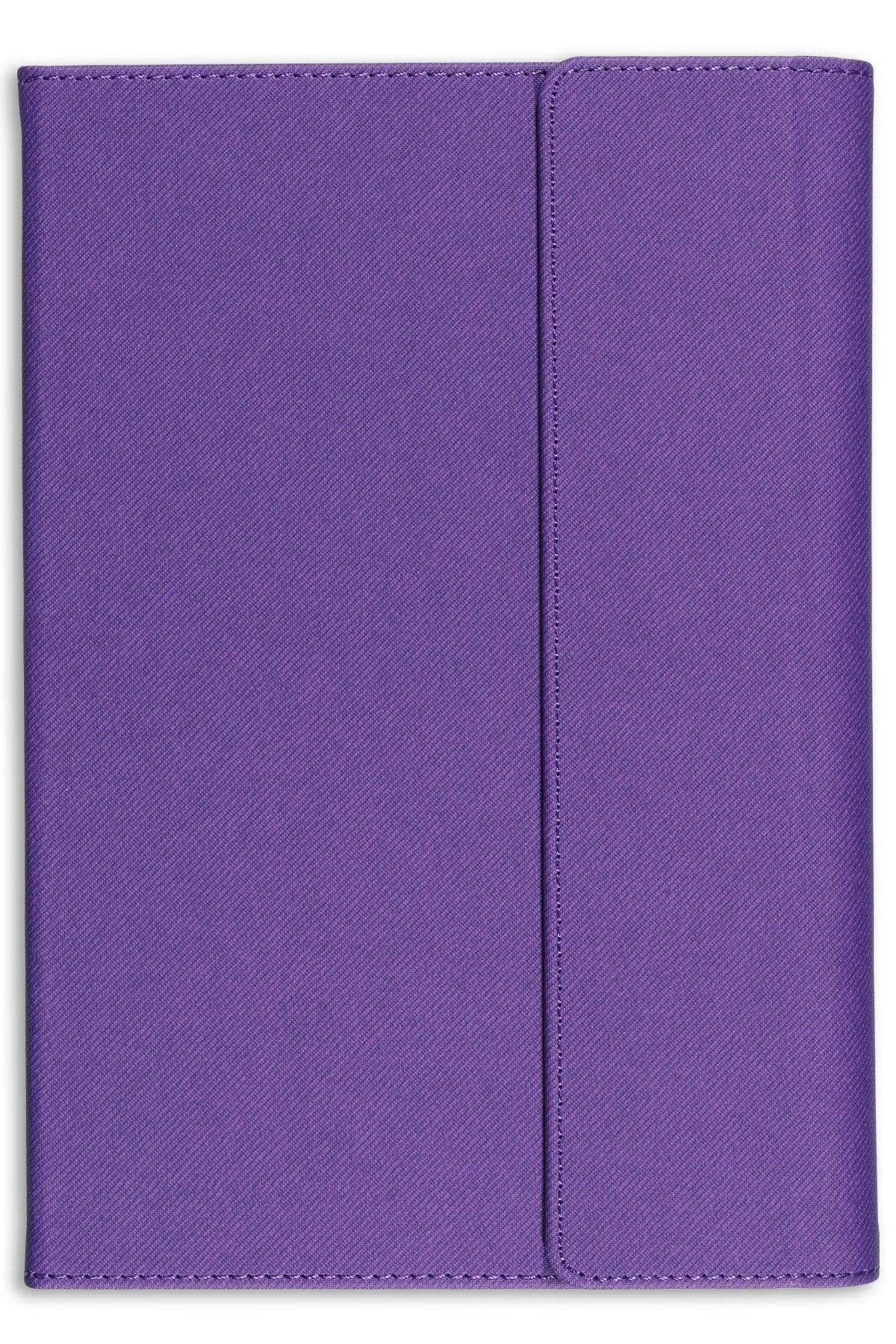 A5 15x22 Magnetic Cover Notebook Lined Purple