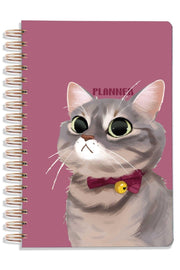 A5 Indefinite Academic Planner with Cat